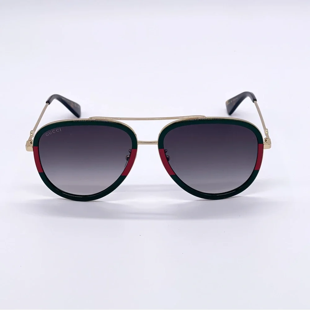 NEW GUCCI GG0062S 003 AVIATOR FRAME SUNGLASSES GUCCI